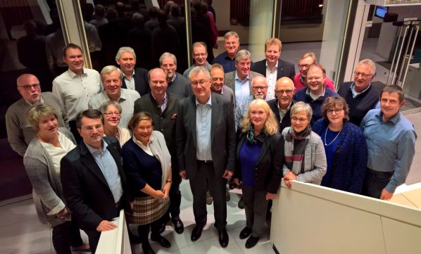 CDU-Kreistagsfraktion mit Landrat Dr. Olaf Gericke und Regierungspräsident Prof. Dr. Reinhard Klenke